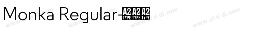 Monka Regular字体转换